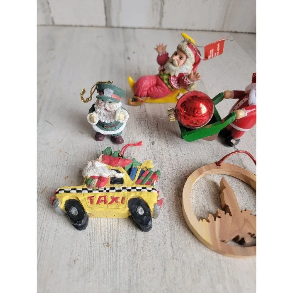 Rustic Santa Claus Moon Taxi variety mailman ornament Xmas‎